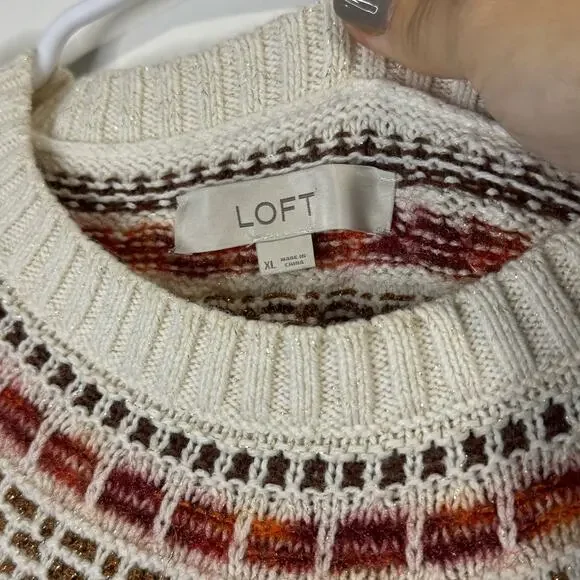 Loft Women's Pullover Cozy Sweater Size XL - Picture 6 of 8
